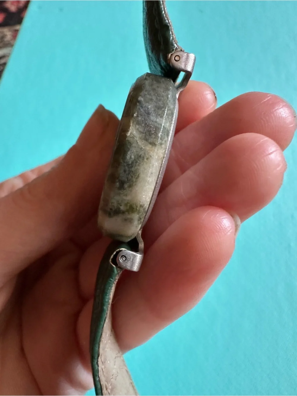 Vintage Connemara Marble Leather Band Watch Needs Battery